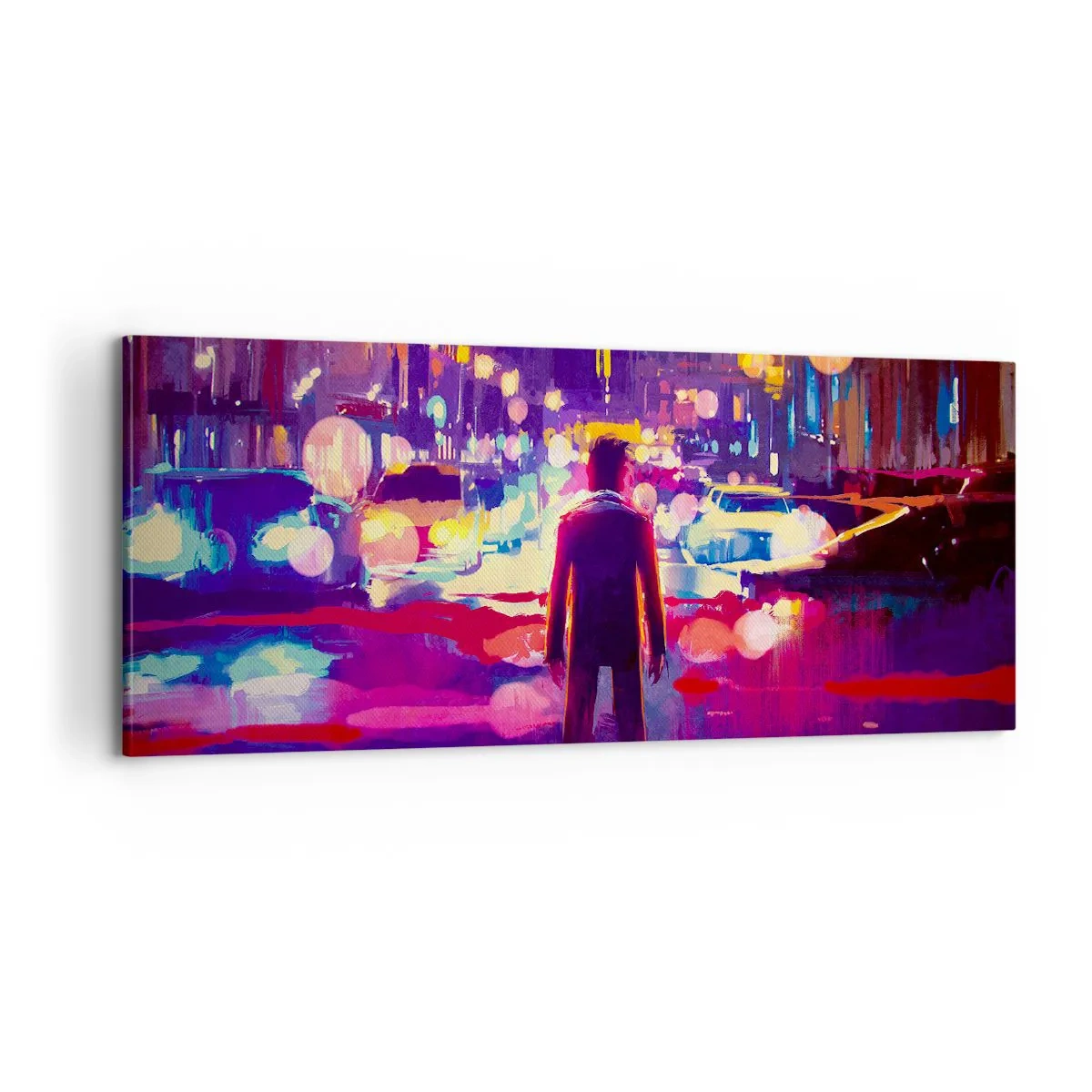 Canvastavla - Bild på duk - Doppad i ljuset - 100x40 cm