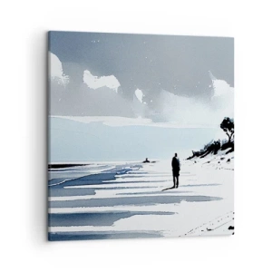 Canvastavla - Bild på duk - Ensam - 50x50 cm