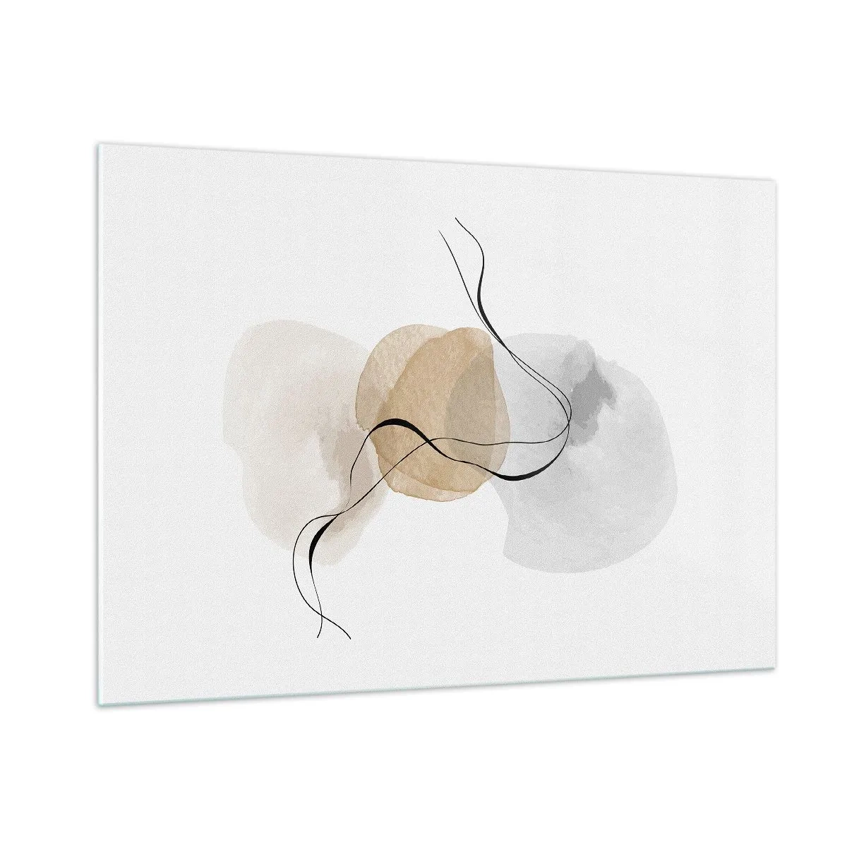 Glastavla - Bild på glas - Luftpärlor - 100x70 cm