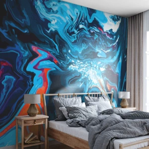 Fototapet Premium Canvas - En resa till himlens inre - Abstraktion, Bit, Modernt mönster - 350x256 cm
