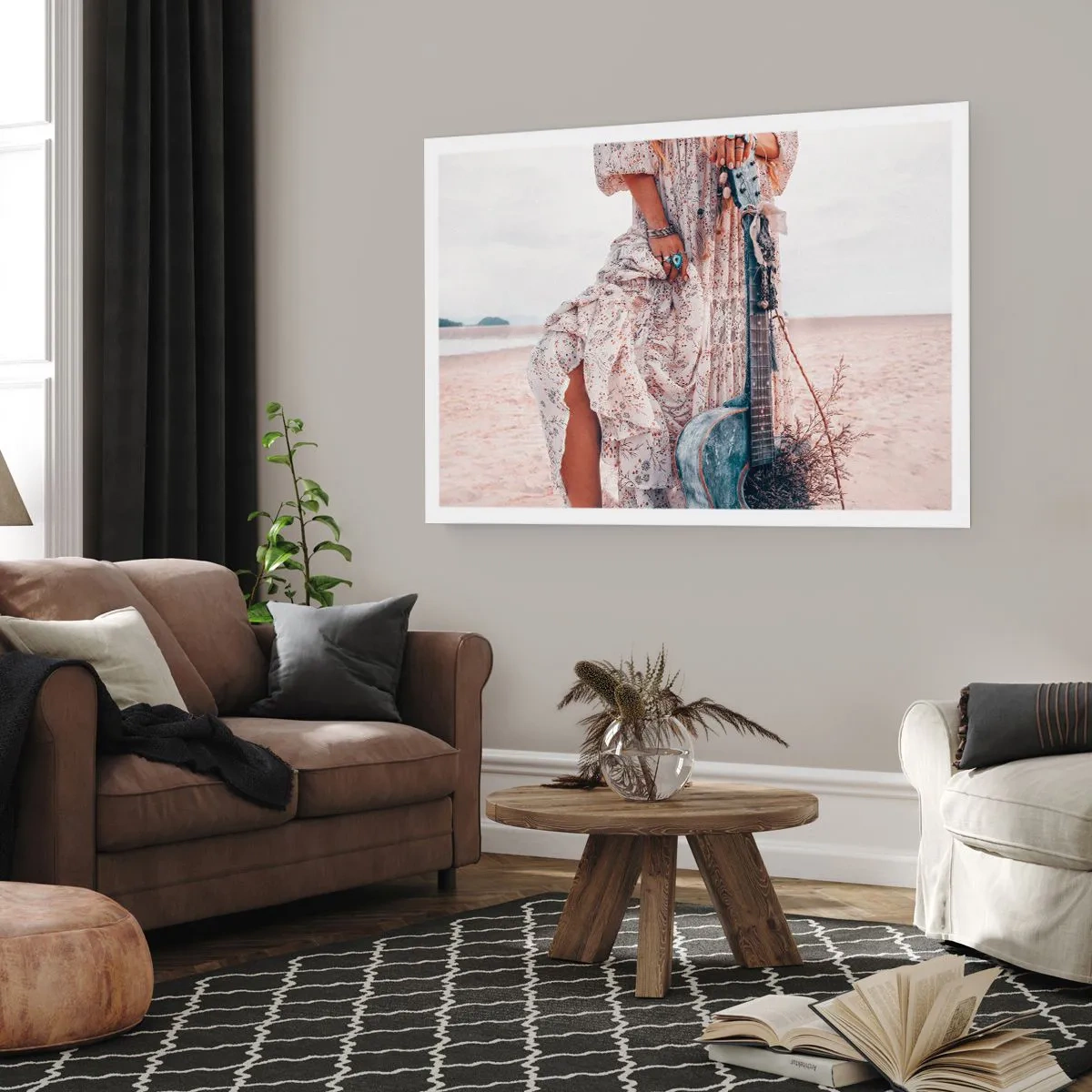 Affisch - Flower power på väg - 70x50 cm