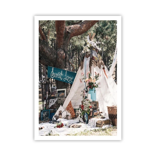 Affisch - Make love… - 70x100 cm