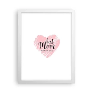 Affisch i vit ram - Alltid rätt ögonblick - 30x40 cm