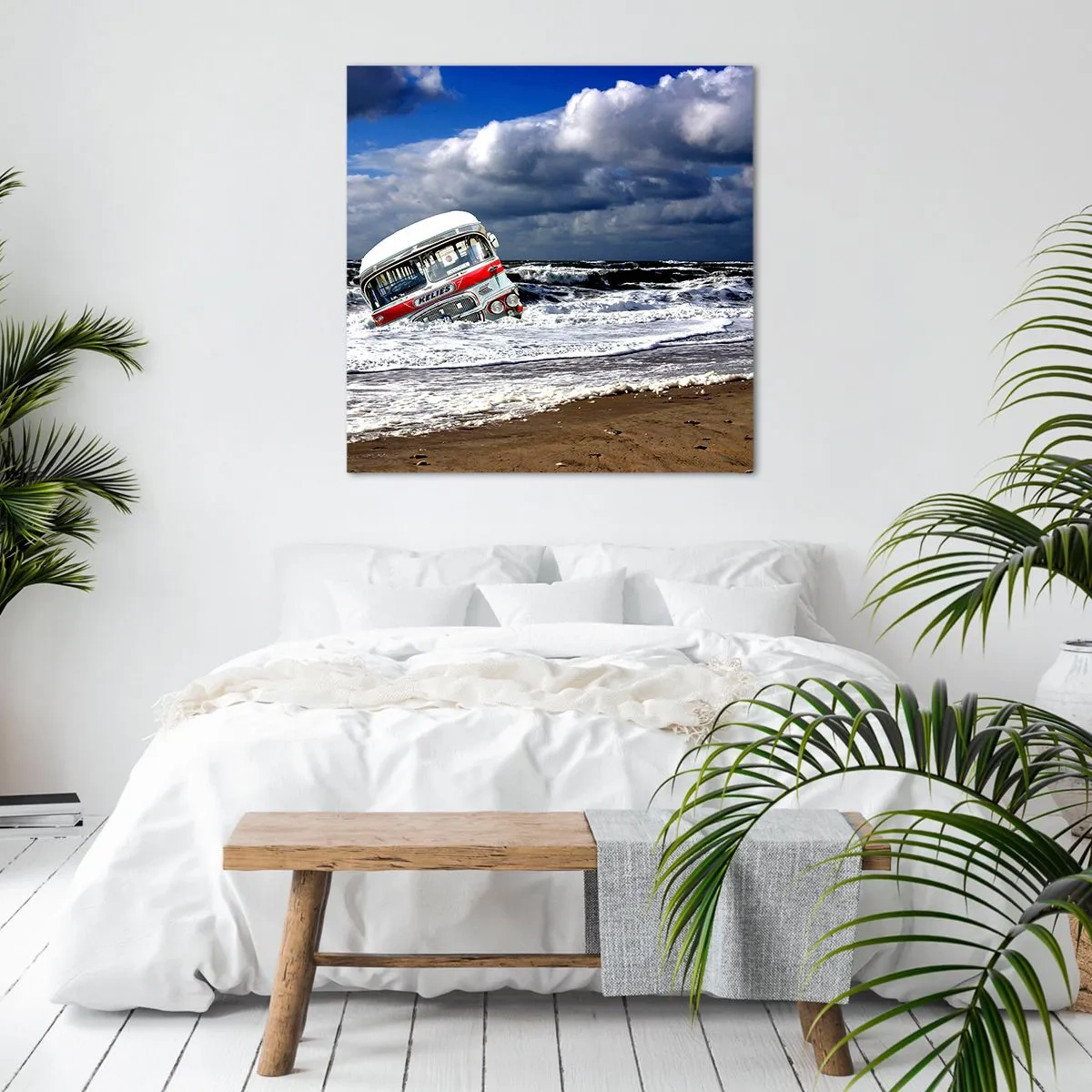 Canvastavla - Bild på duk - Förvånad? - 40x40 cm