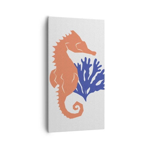 Canvastavla - Bild på duk - På en äng under vattnet - 55x100 cm