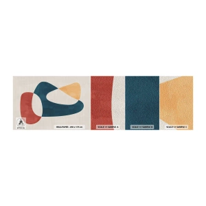 Fototapet Prov Standard Eco - Influenser och metamorfoser - Bit, Former, Minimalistisk - 100x30 cm