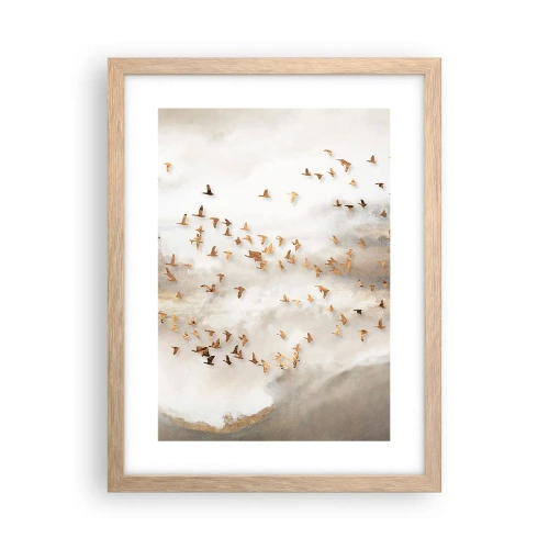 Affisch i ram av ljusek - Det är dags... - 30x40 cm