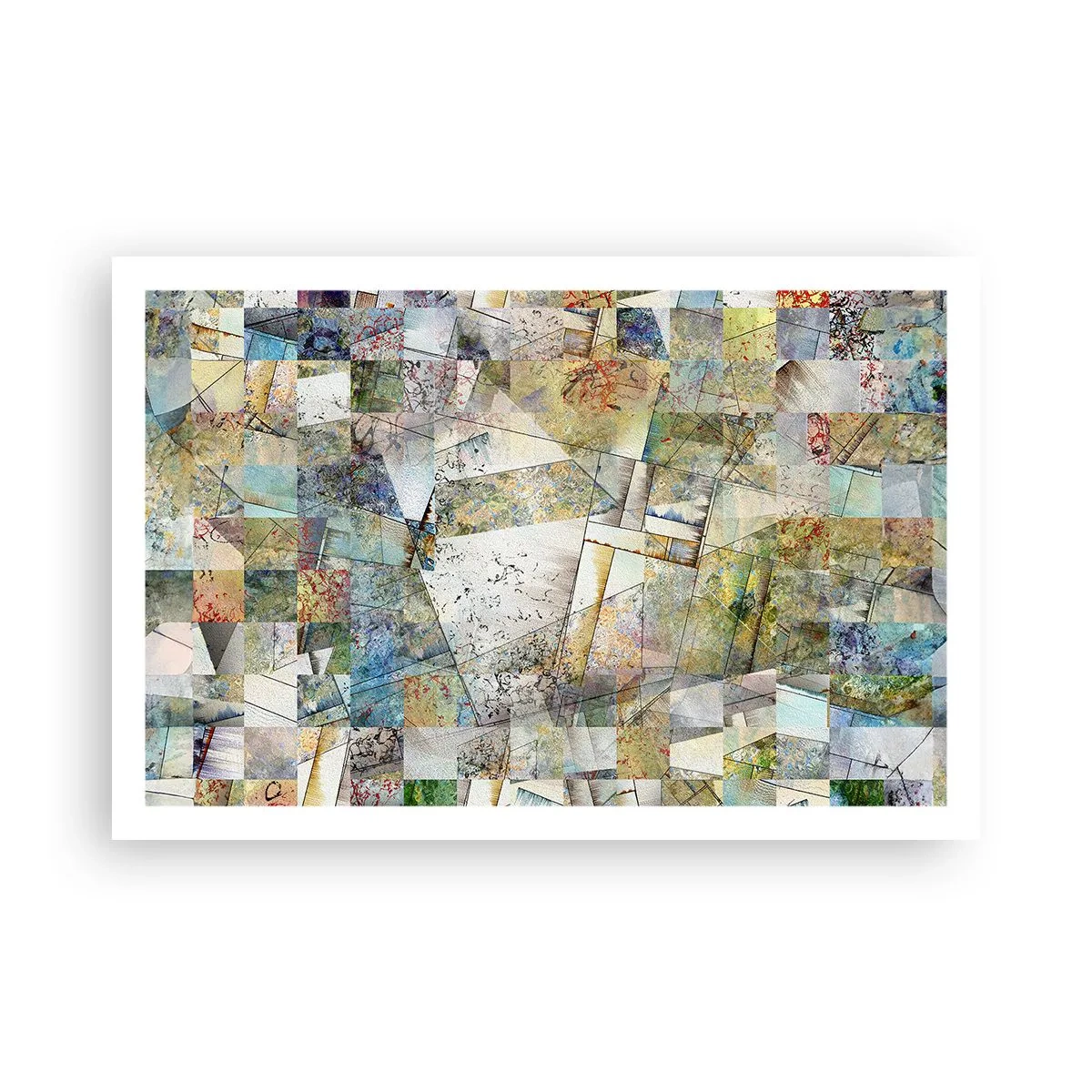 Affisch - Geometrisk omblandning - 91x61 cm