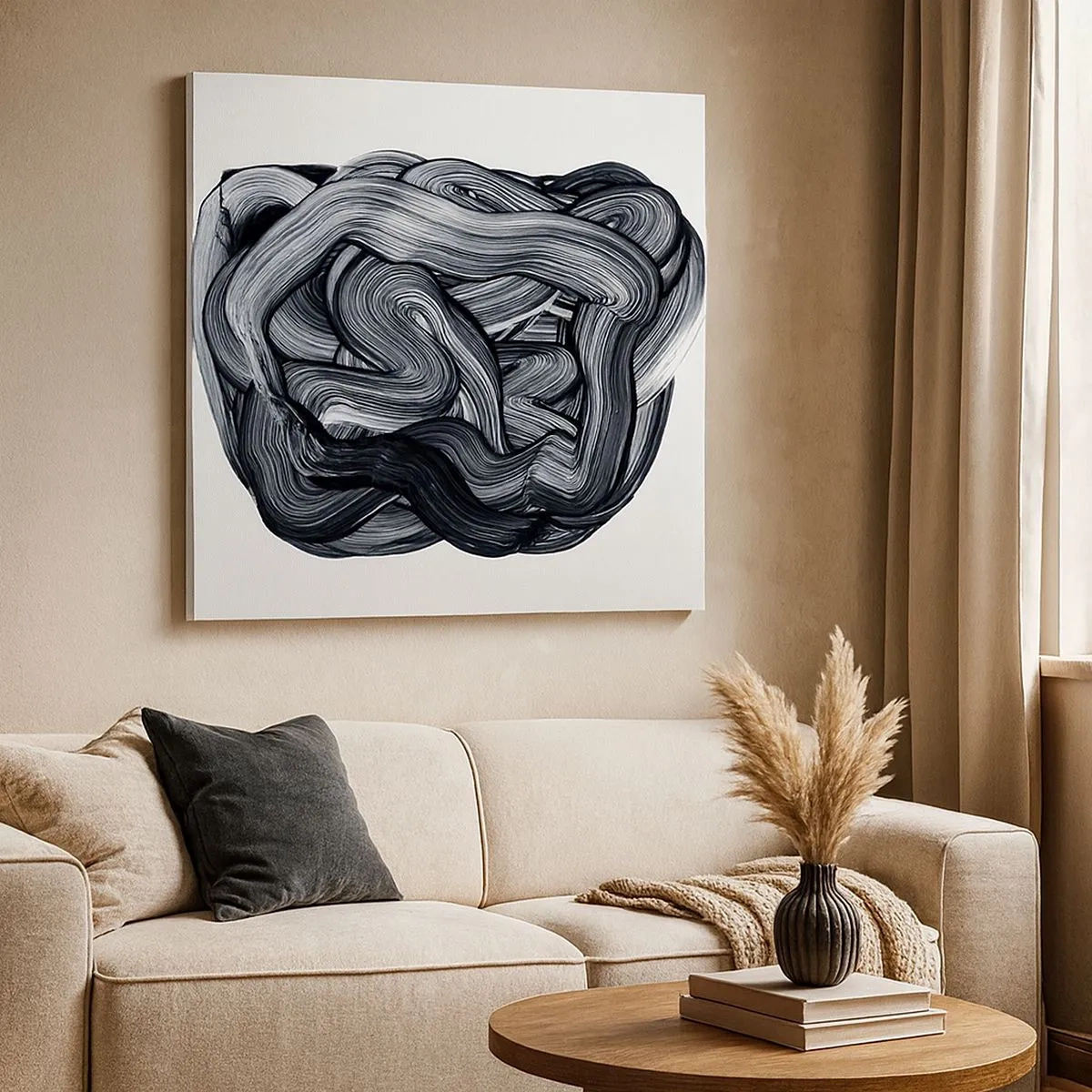 Canvastavla - Bild på duk - Det är inte så enkelt - 30x30 cm