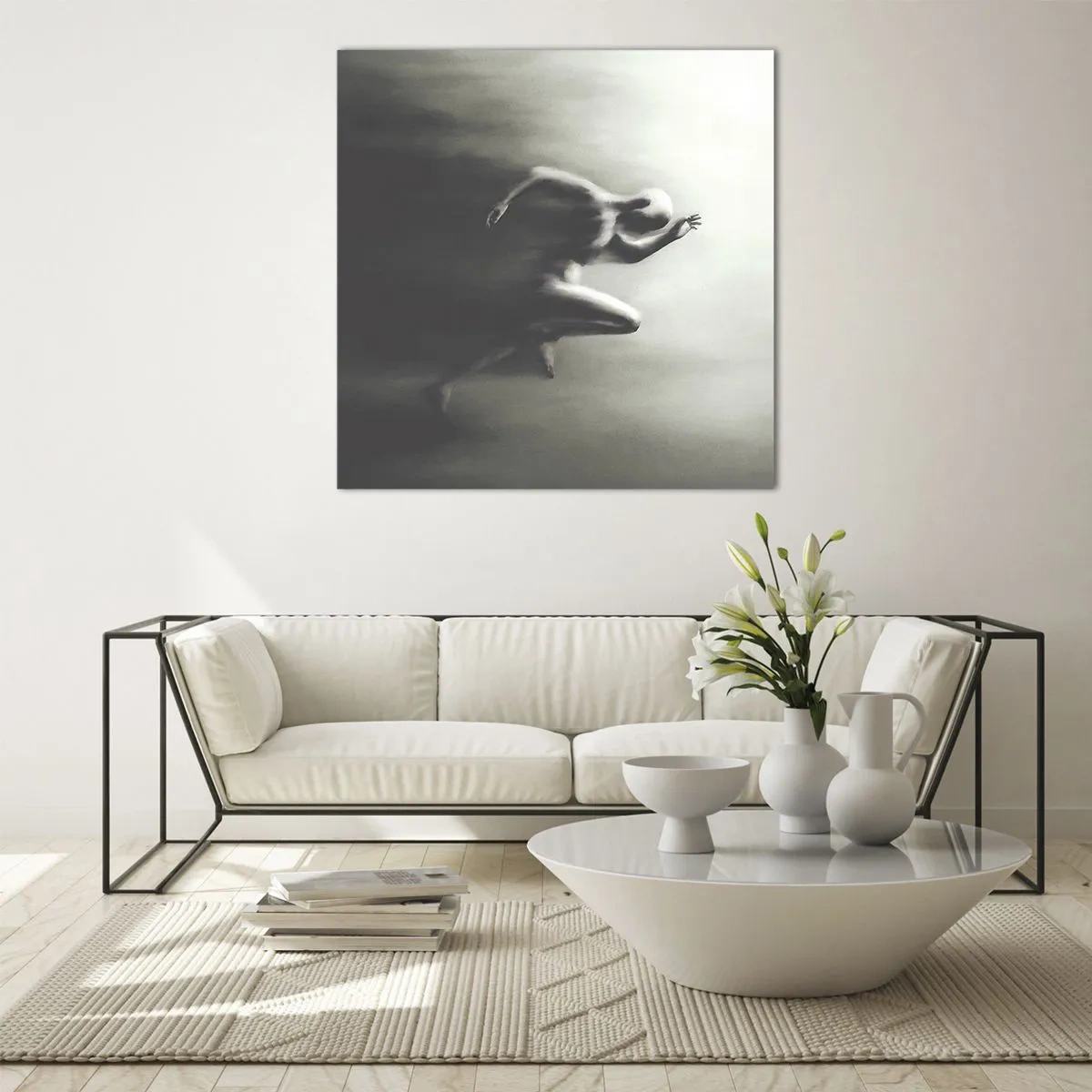 Glastavla - Bild på glas - Omöjlig att stoppa - 60x60 cm