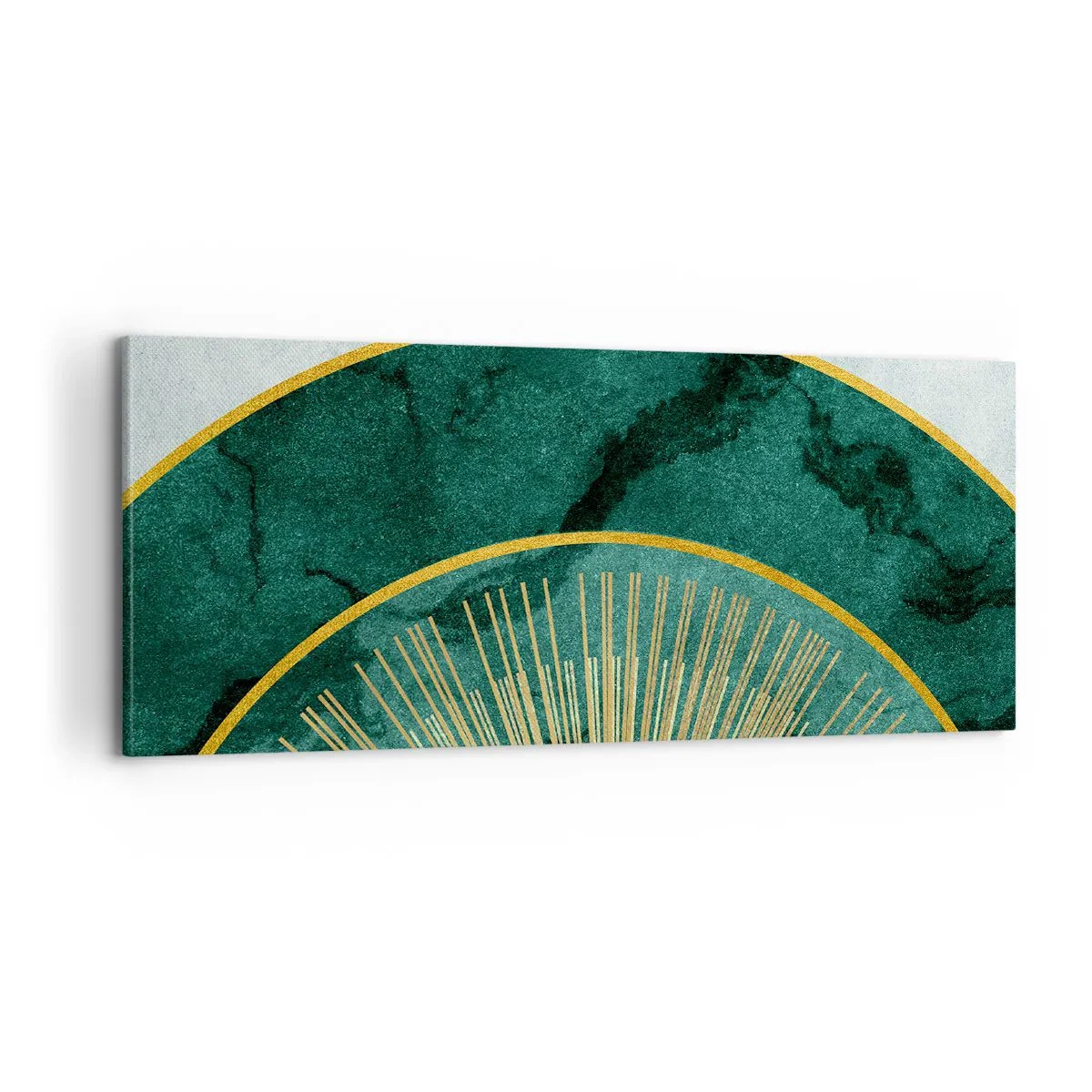Canvastavla - Bild på duk - Ett annorlunda solsystem - 100x40 cm