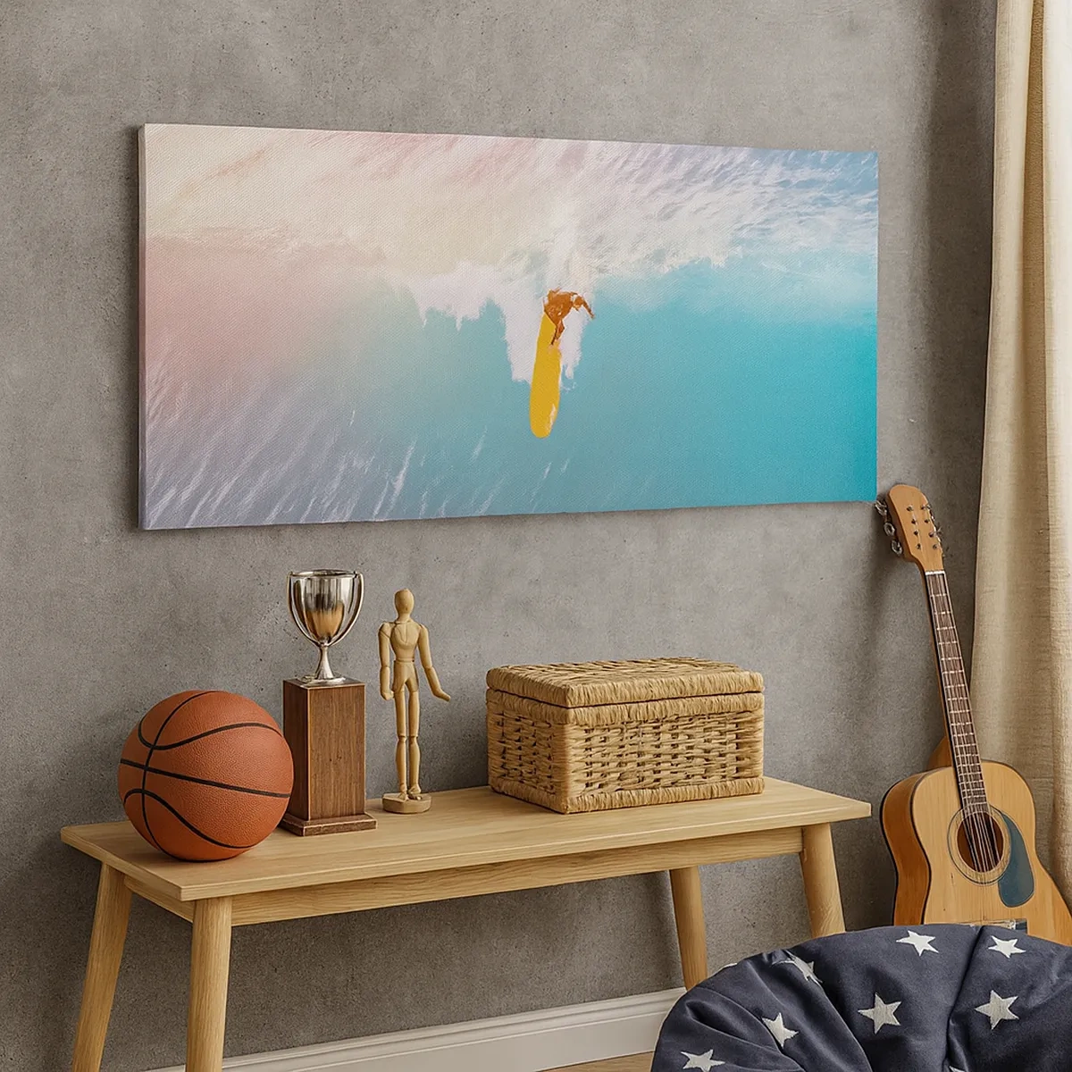 Canvastavla - Bild på duk - Havsryttare - 30x30 cm