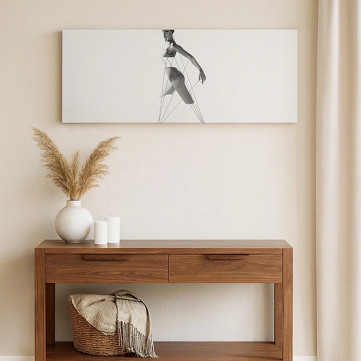 Canvastavla - Bild på duk - I världens teater - 30x30 cm