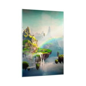 Glastavla - Bild på glas - Mellanhimmel - 80x120 cm