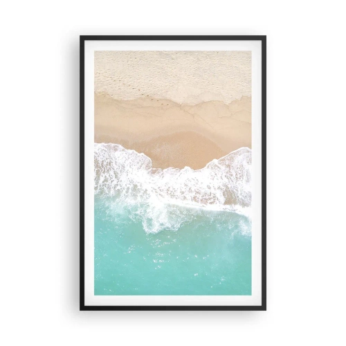 Affisch i svart ram - Smekande beröring - 61x91 cm