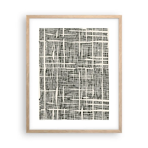 Affisch i ram av ljusek - Vävd komposition - 40x50 cm