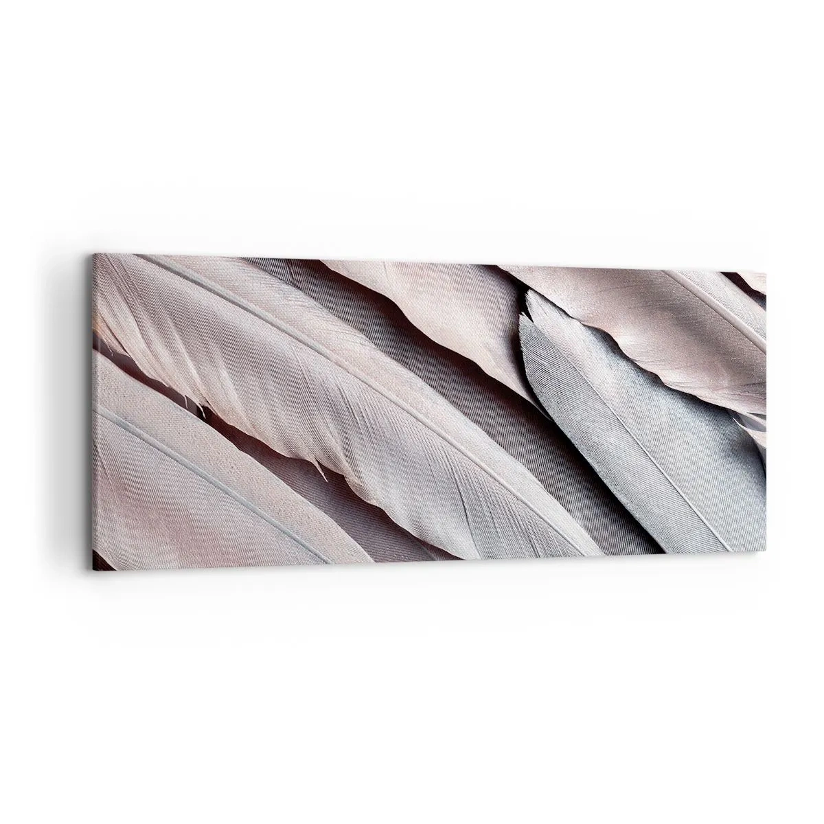 Canvastavla - Bild på duk - I rosa silver - 120x50 cm
