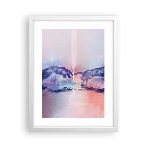 Affisch i vit ram - Den gudomliga gnistan av liv - 30x40 cm