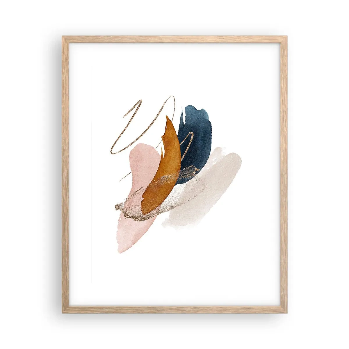 Affisch i ram av ljusek - Bevingad komposition - 40x50 cm