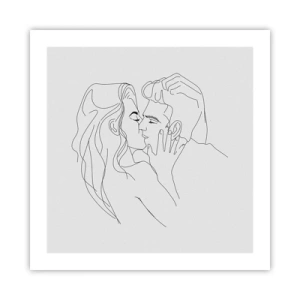 Affisch - Med samma streck - 50x50 cm