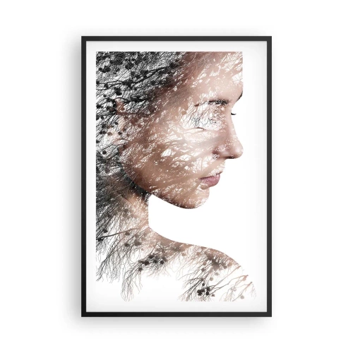 Affisch i svart ram - Skogens ande - 61x91 cm