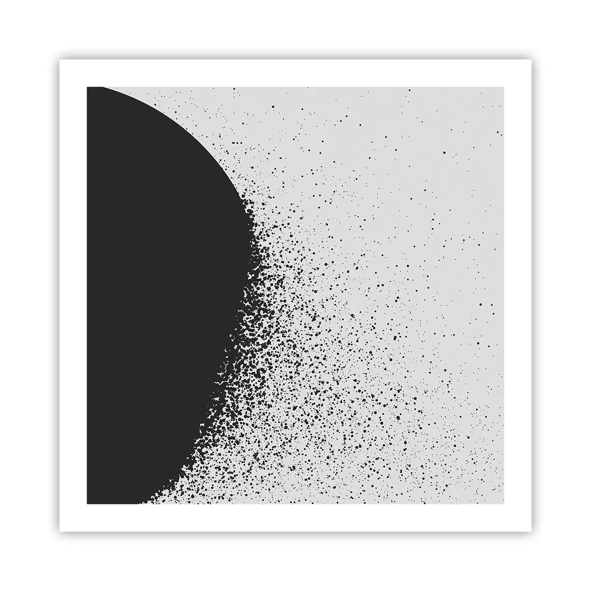 Affisch - Partiklarnas rörelse - 60x60 cm