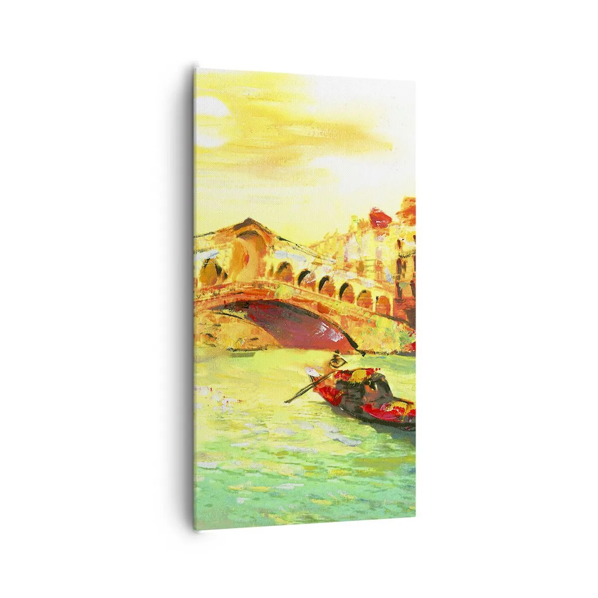 Canvastavla - Bild på duk - De förälskades pilgrimståg - 65x120 cm