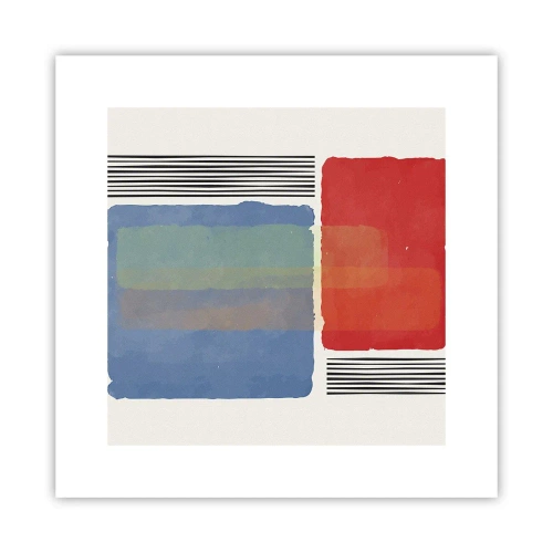 Affisch - Geometrins anda - 30x30 cm