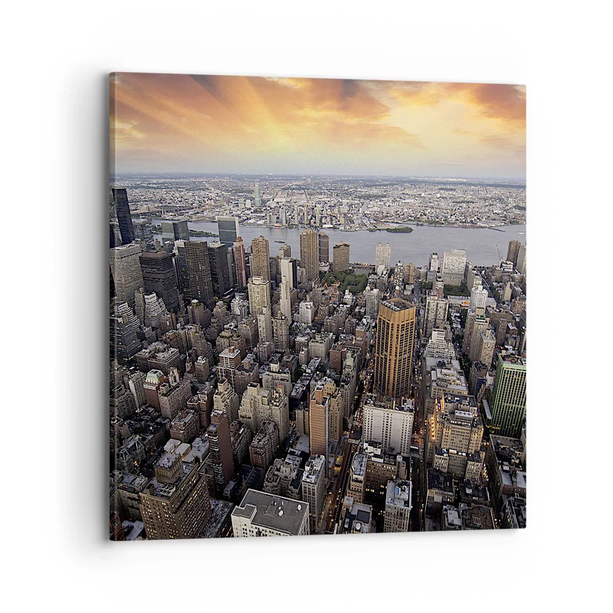 Canvastavla - Bild på duk - Våra tiders slagande hjärta - 70x70 cm