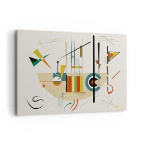 Canvastavla - Bild på duk - Så världen skrattar - 120x80 cm