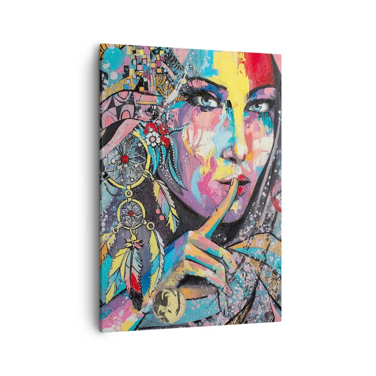 Canvastavla - Bild på duk - Var tyst tills du förstår - 50x70 cm