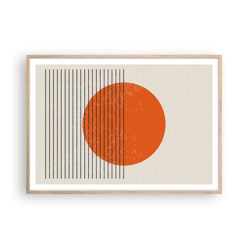 Affisch i ram av ljusek - Alltid solen - 100x70 cm