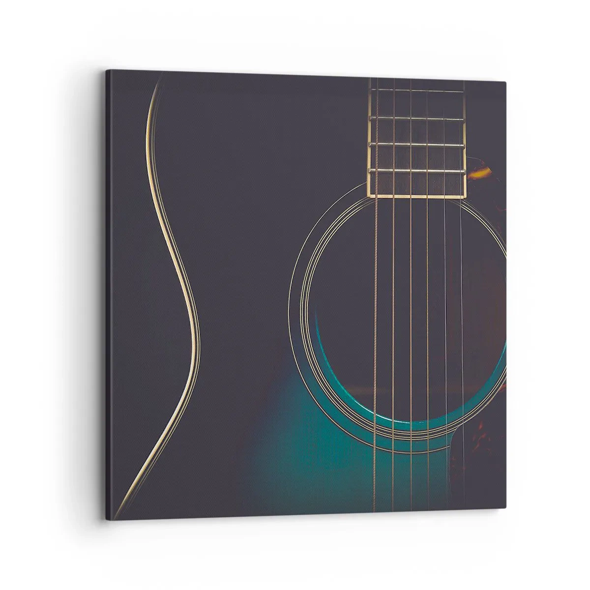 Canvastavla - Bild på duk - Ett ögonblick innan det ljuder - 70x70 cm