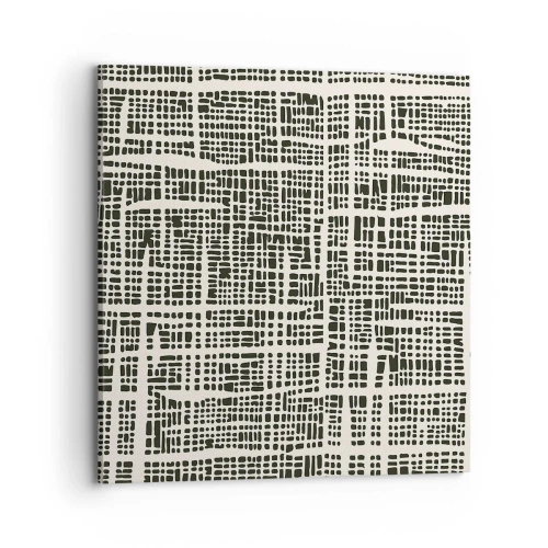 Canvastavla - Bild på duk - Vävd komposition - 70x70 cm