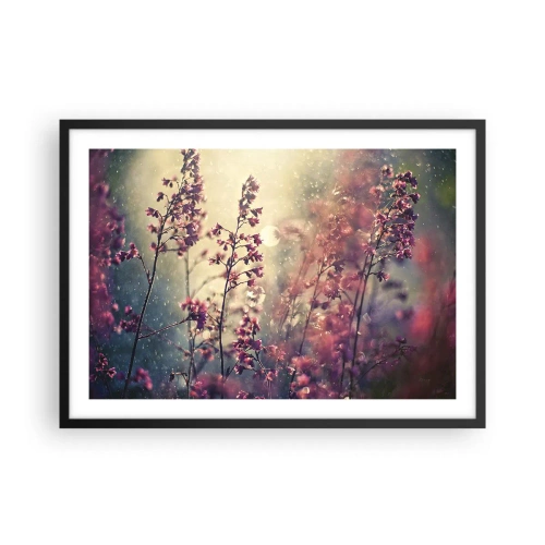 Affisch i svart ram - Hemlighetsfull trädgård - 70x50 cm