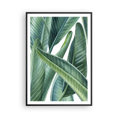 Affisch i svart ram - Grönskan i sig själv - 70x100 cm