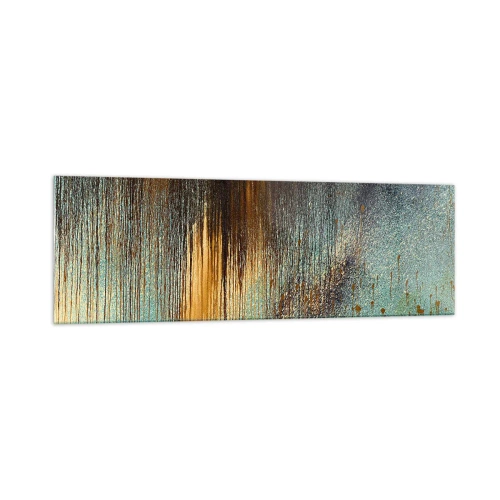 Glastavla - Bild på glas - En oavsiktlig färgglad komposition - 160x50 cm