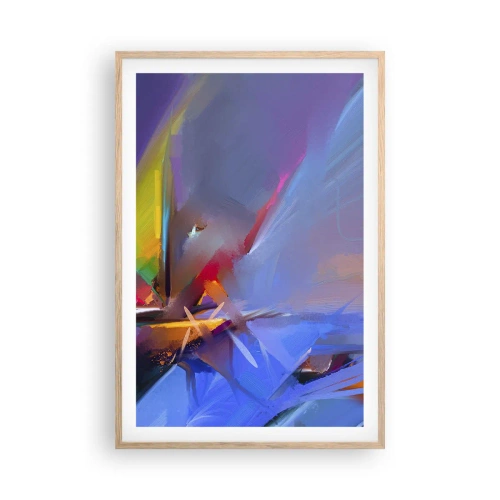 Affisch i ram av ljusek - Snabb som en fågel - 61x91 cm