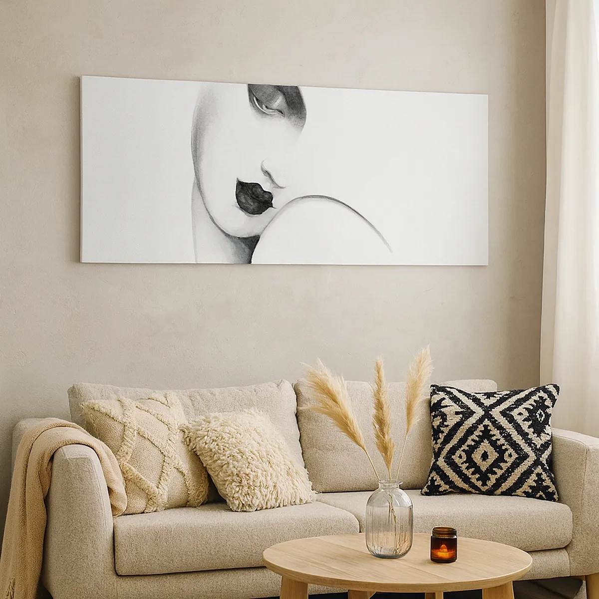 Canvastavla - Bild på duk - I Łempickas stil - 30x30 cm