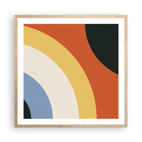 Affisch i ram av ljusek - Mot varandra - 60x60 cm