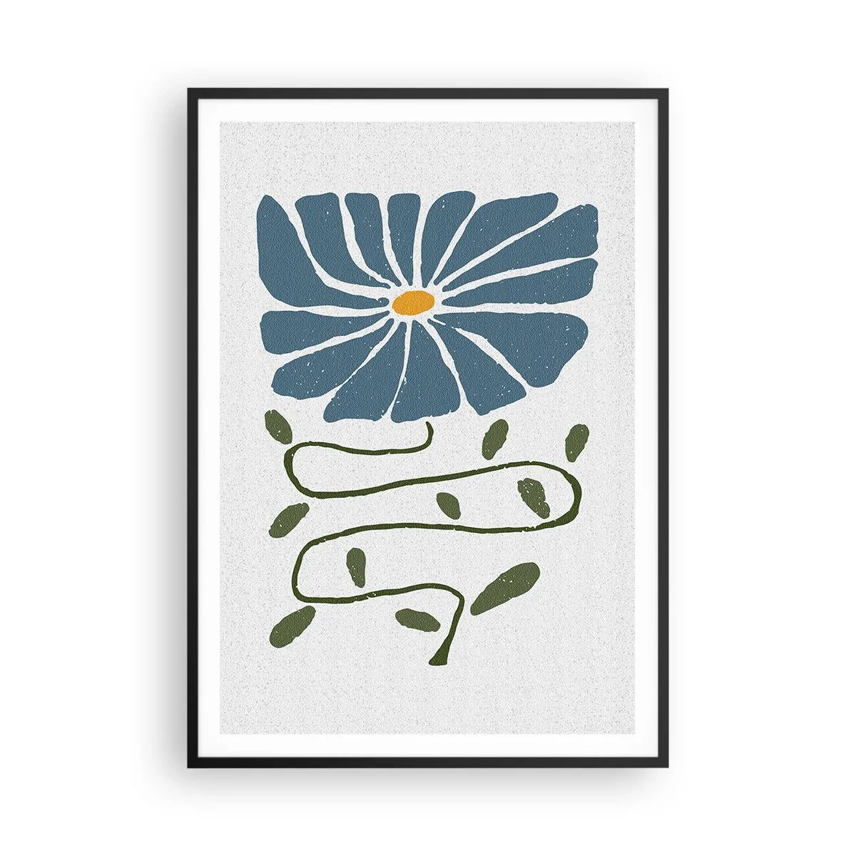 Affisch i svart ram - Kvist till blomma - 70x100 cm