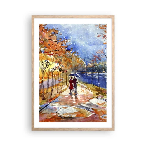 Affisch i ram av ljusek - Tillsammans mot tidens gräns - 50x70 cm