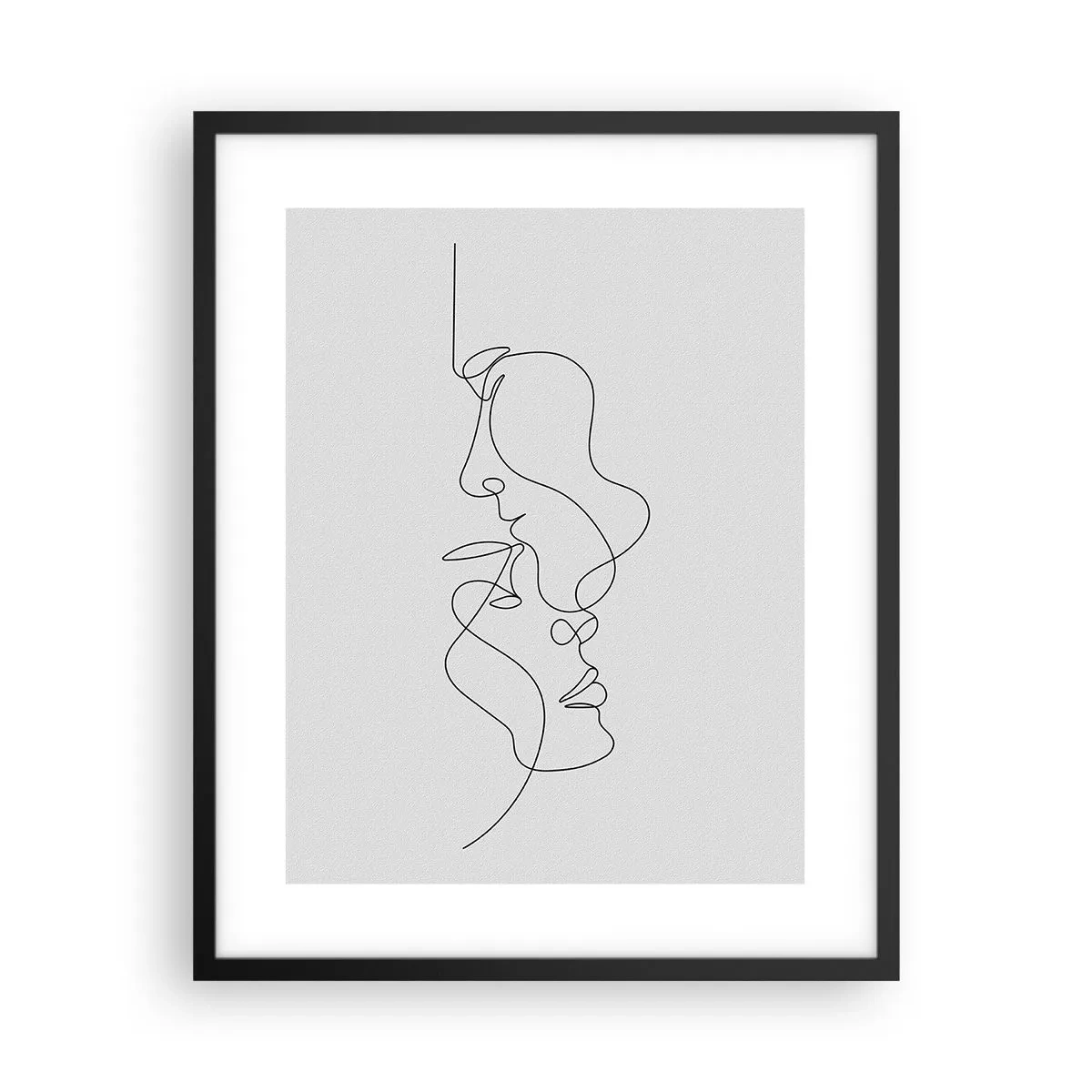 Affisch i svart ram - Sentimentala lustens glöd - 40x50 cm