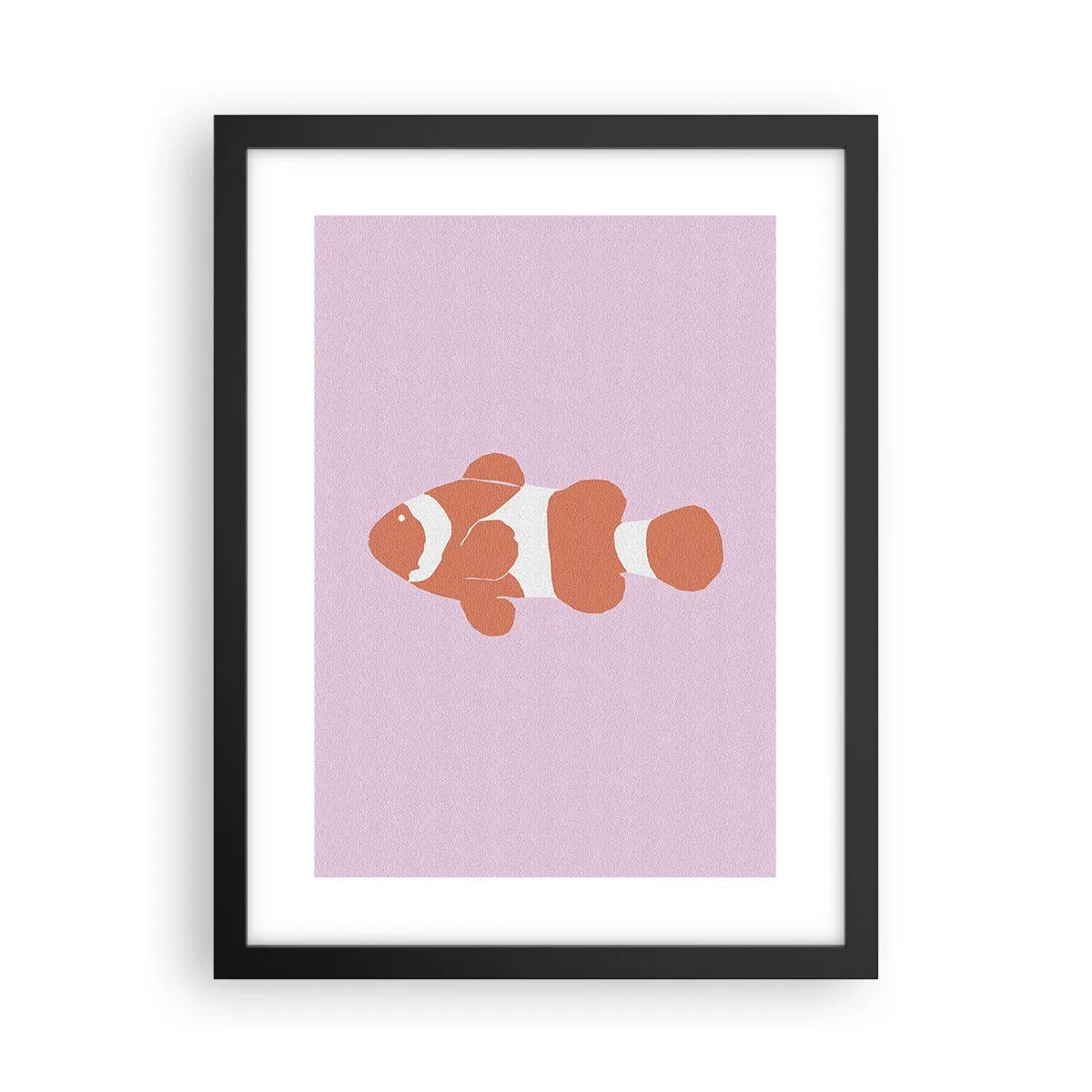 Affisch i svart ram - Korall passar henne bra - 30x40 cm