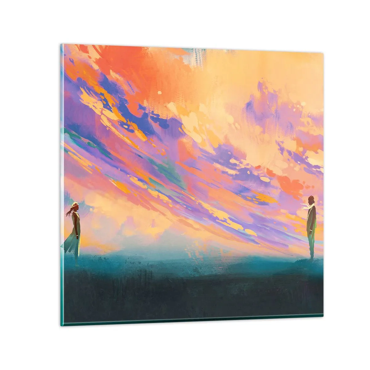 Glastavla - Bild på glas - Dragkraft - 60x60 cm