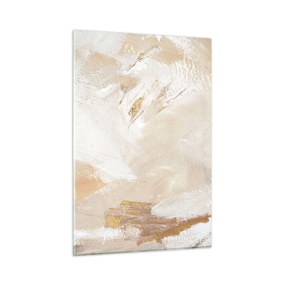 Glastavla - Bild på glas - Pastellfärgad komposition - 80x120 cm