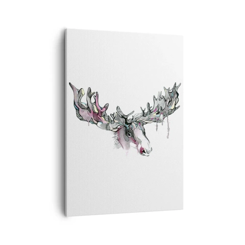 Canvastavla - Bild på duk - Skogskungens krona - 50x70 cm