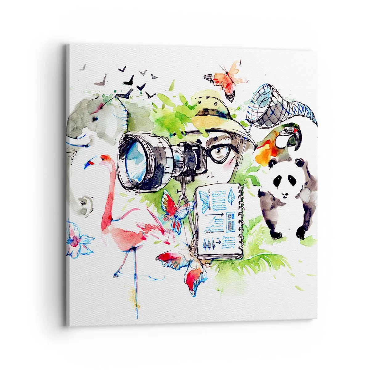Canvastavla - Bild på duk - I resenärens objektiv - 70x70 cm