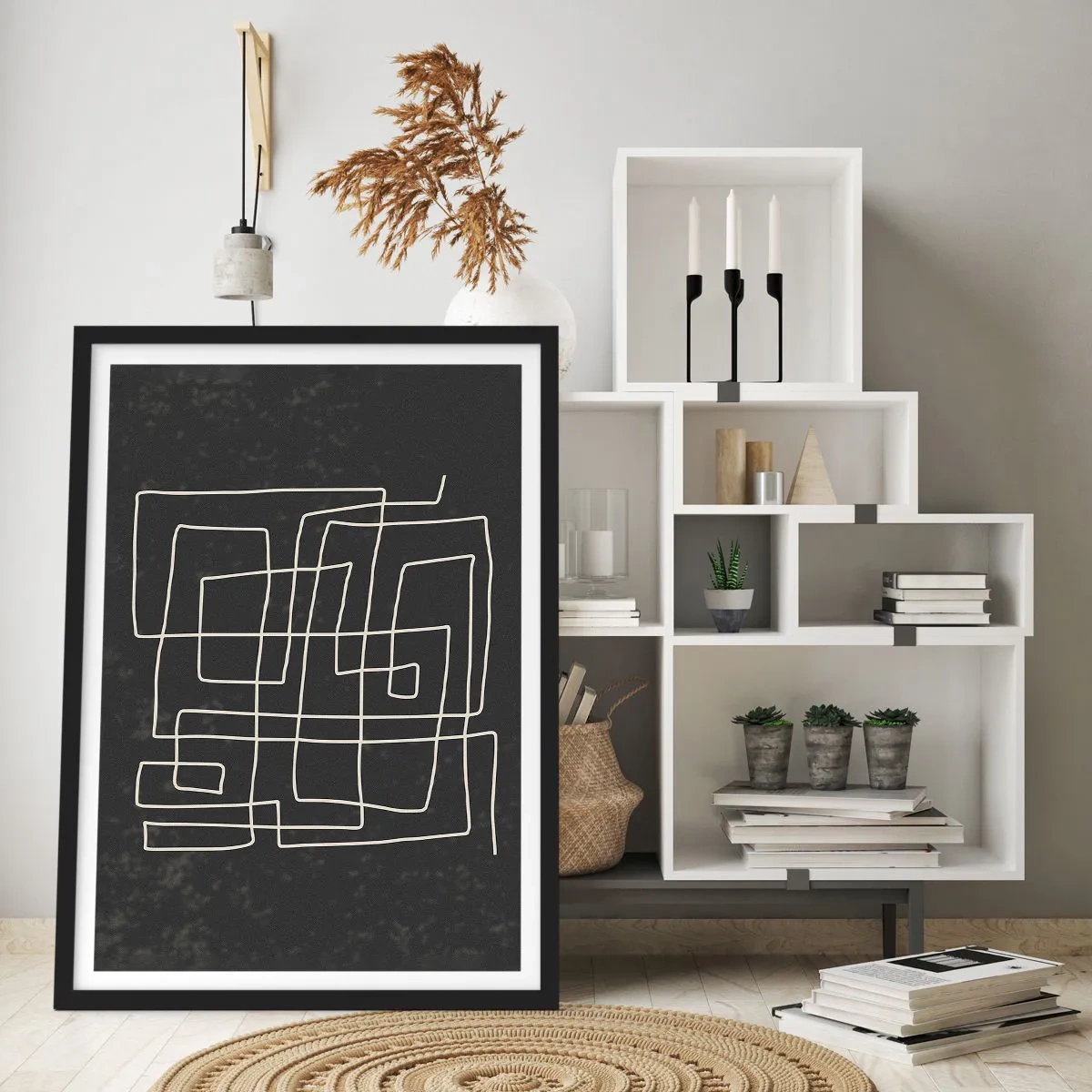 Affisch i svart ram - Inte så enkelt - 61x91 cm