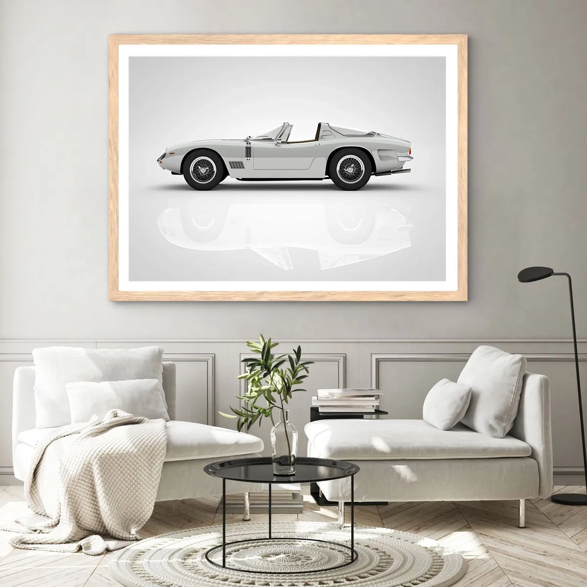 Affisch i ram av ljusek - Ett löfte om lek - 91x61 cm